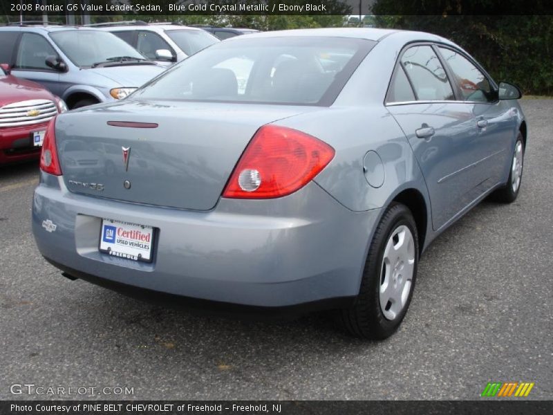 Blue Gold Crystal Metallic / Ebony Black 2008 Pontiac G6 Value Leader Sedan