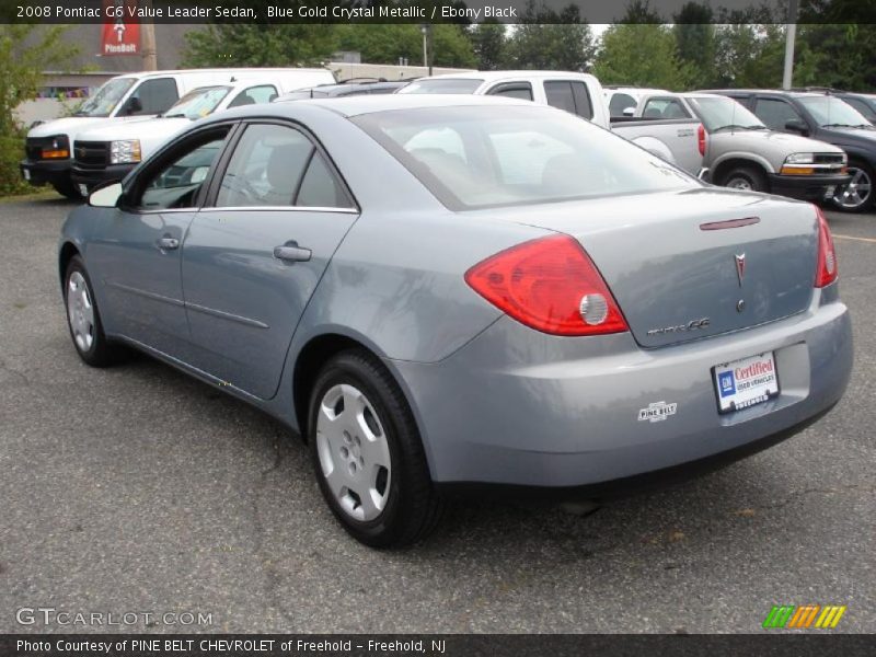 Blue Gold Crystal Metallic / Ebony Black 2008 Pontiac G6 Value Leader Sedan