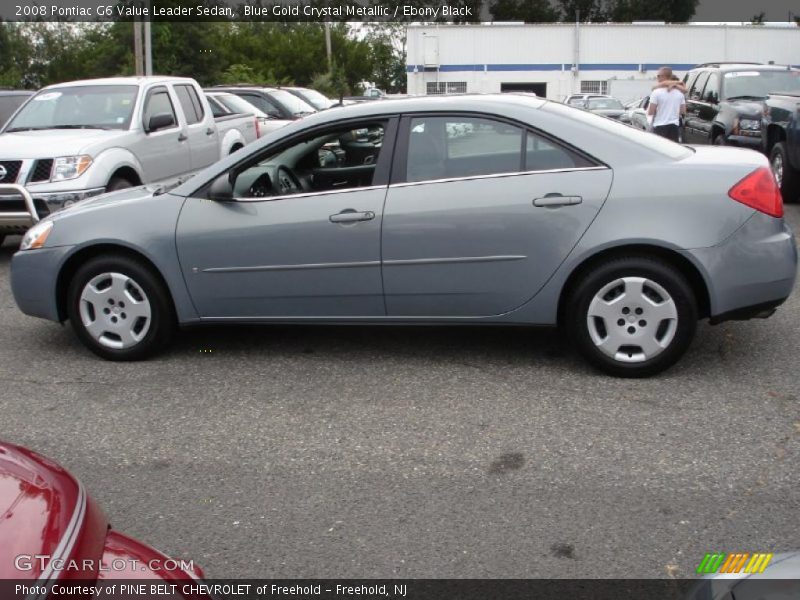 Blue Gold Crystal Metallic / Ebony Black 2008 Pontiac G6 Value Leader Sedan