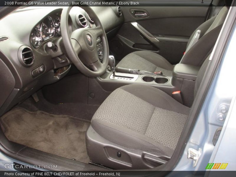 Blue Gold Crystal Metallic / Ebony Black 2008 Pontiac G6 Value Leader Sedan
