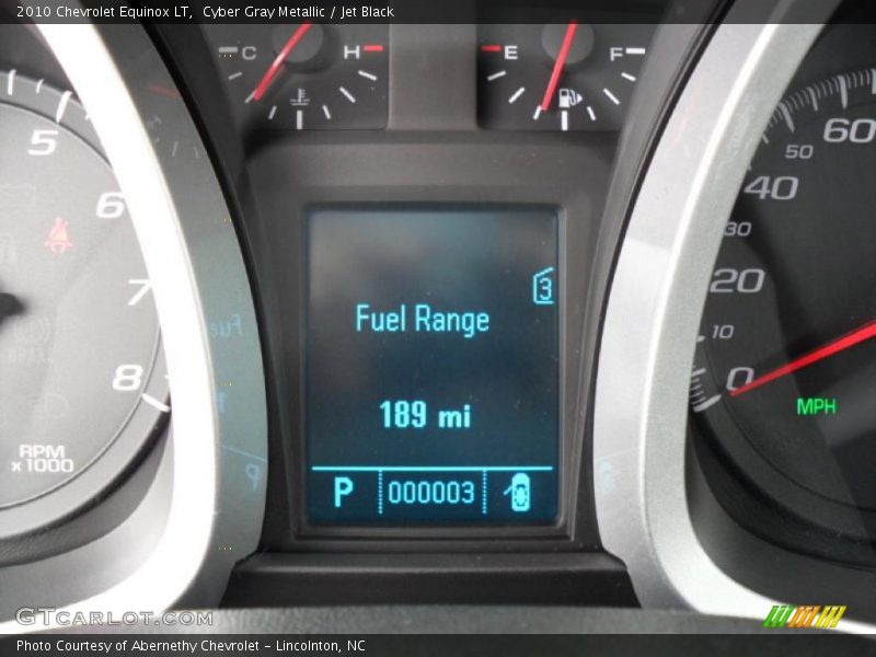 Cyber Gray Metallic / Jet Black 2010 Chevrolet Equinox LT