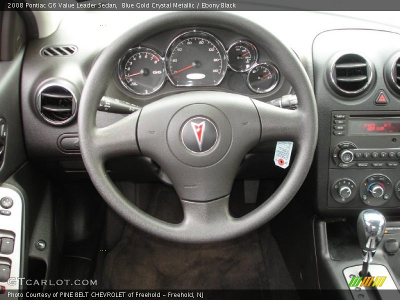 Blue Gold Crystal Metallic / Ebony Black 2008 Pontiac G6 Value Leader Sedan