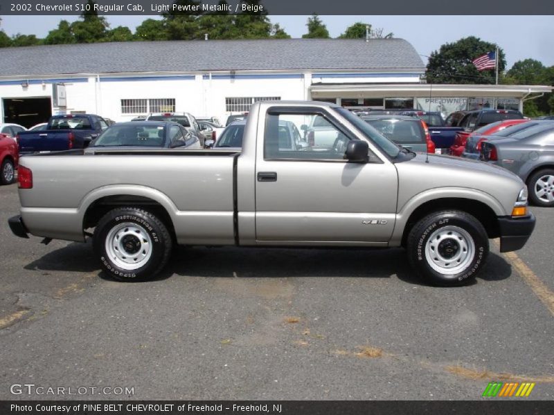 Light Pewter Metallic / Beige 2002 Chevrolet S10 Regular Cab