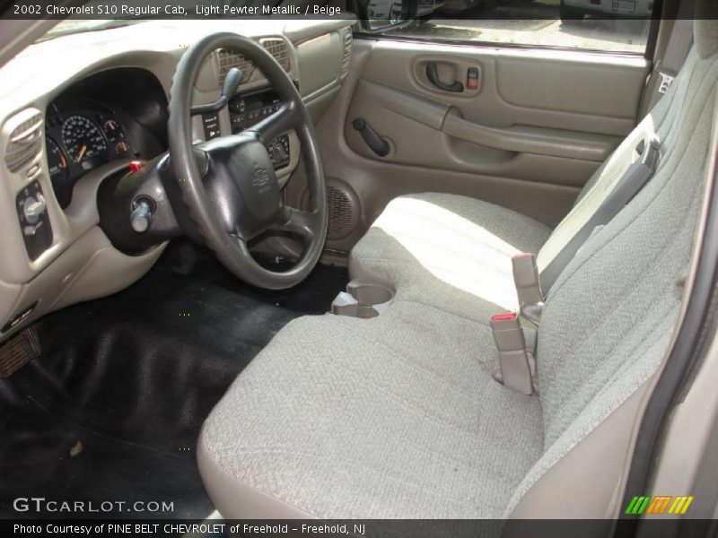Light Pewter Metallic / Beige 2002 Chevrolet S10 Regular Cab