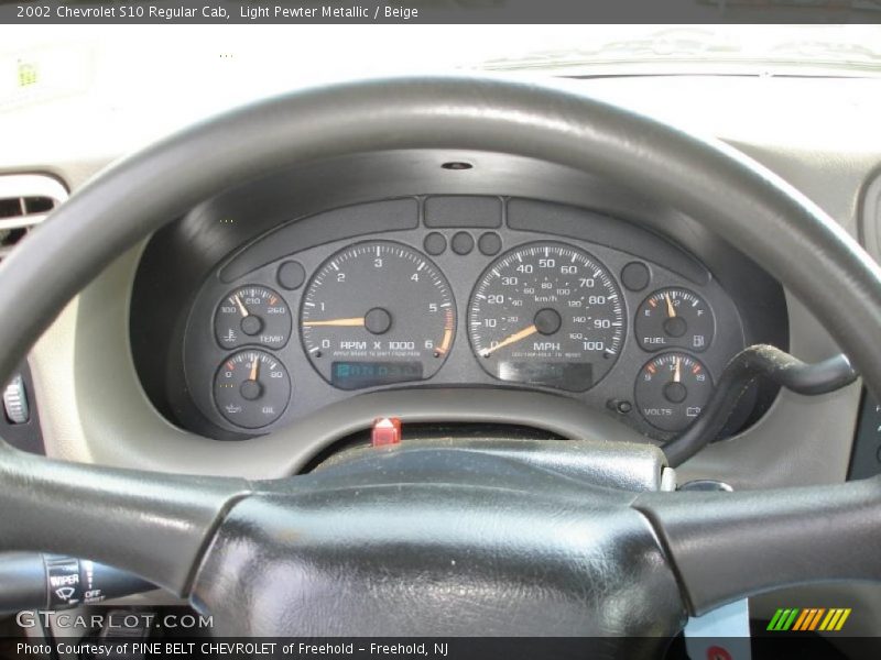Light Pewter Metallic / Beige 2002 Chevrolet S10 Regular Cab