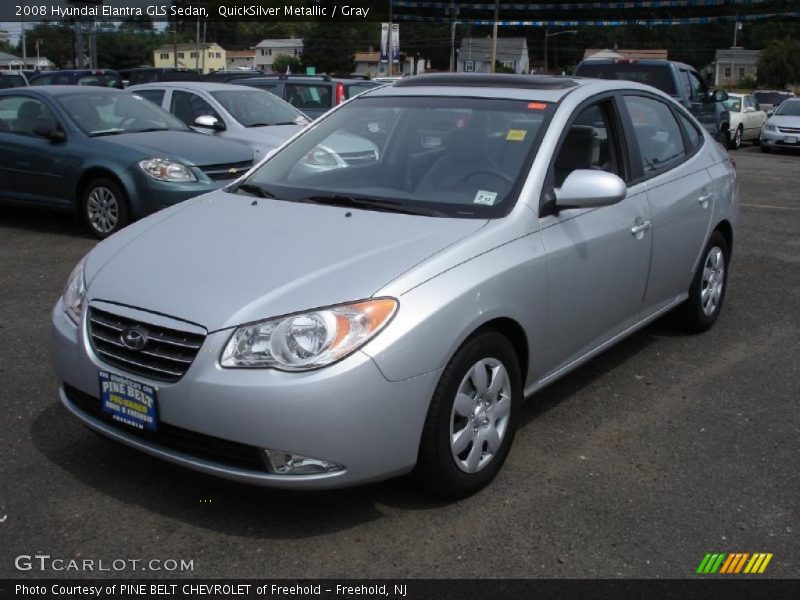 QuickSilver Metallic / Gray 2008 Hyundai Elantra GLS Sedan