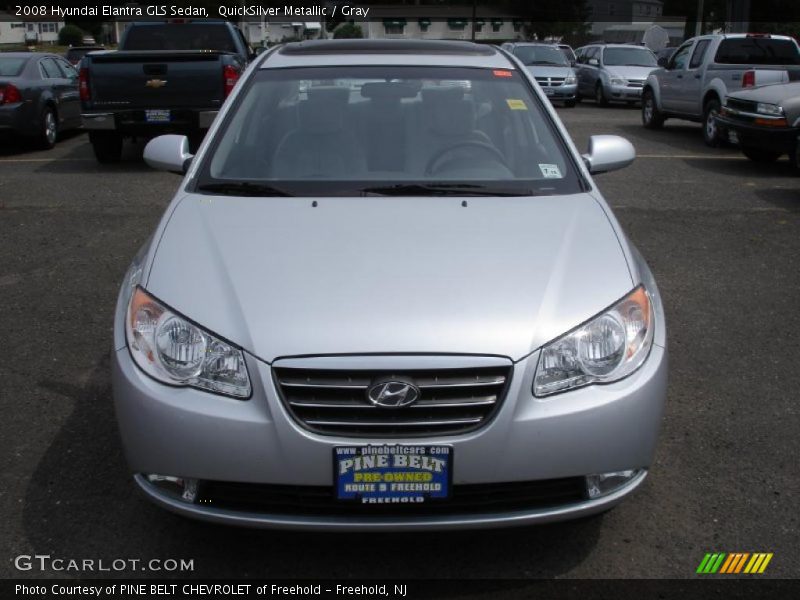 QuickSilver Metallic / Gray 2008 Hyundai Elantra GLS Sedan