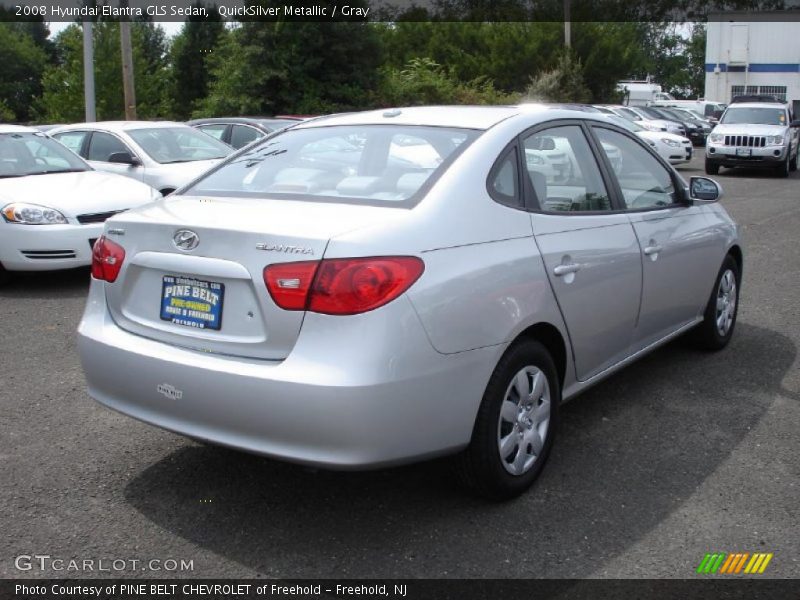 QuickSilver Metallic / Gray 2008 Hyundai Elantra GLS Sedan