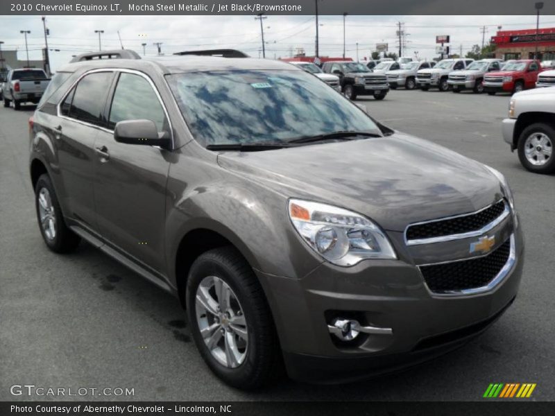 Mocha Steel Metallic / Jet Black/Brownstone 2010 Chevrolet Equinox LT