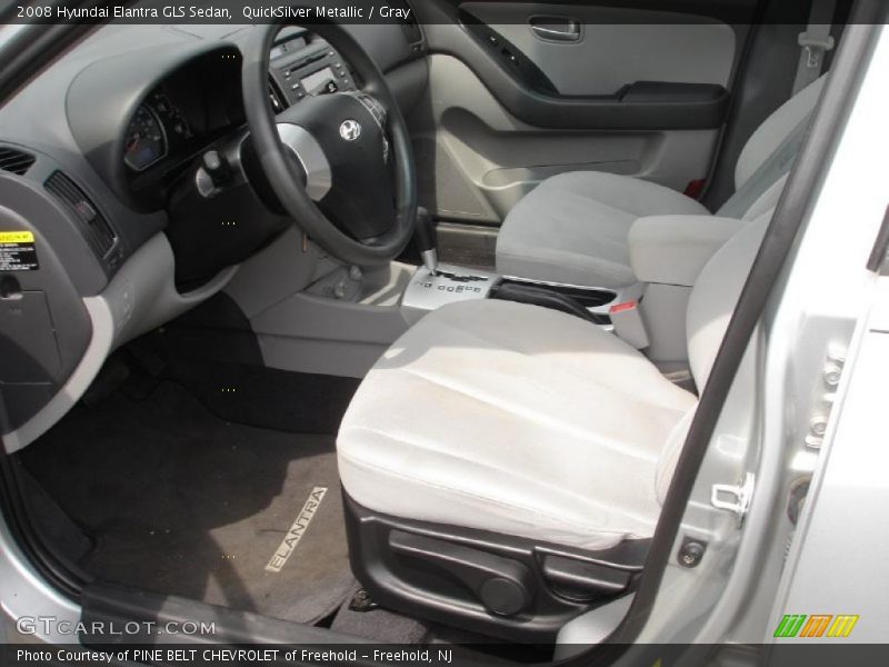 QuickSilver Metallic / Gray 2008 Hyundai Elantra GLS Sedan