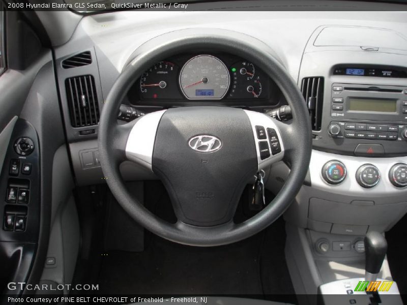 QuickSilver Metallic / Gray 2008 Hyundai Elantra GLS Sedan