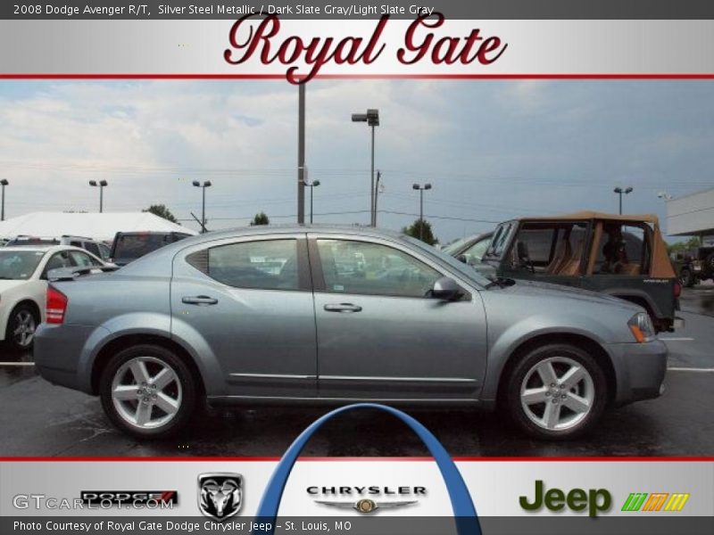 Silver Steel Metallic / Dark Slate Gray/Light Slate Gray 2008 Dodge Avenger R/T
