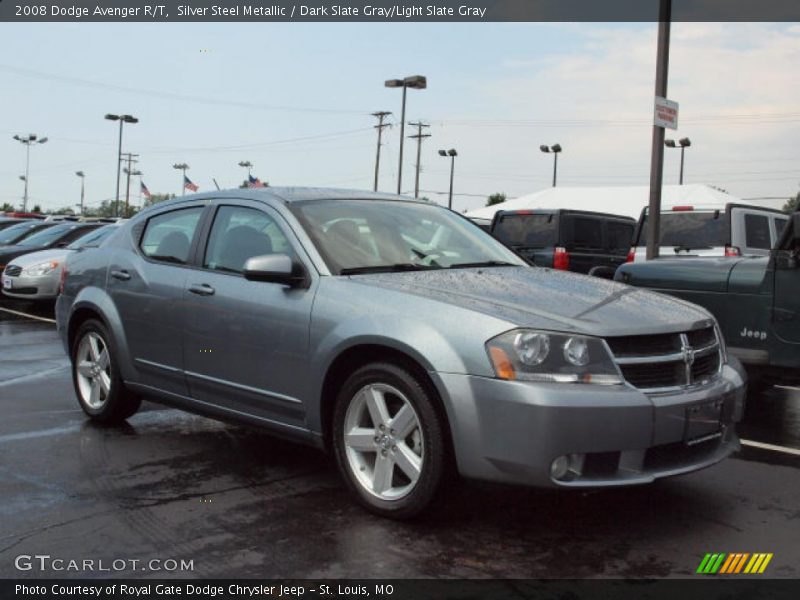 Silver Steel Metallic / Dark Slate Gray/Light Slate Gray 2008 Dodge Avenger R/T