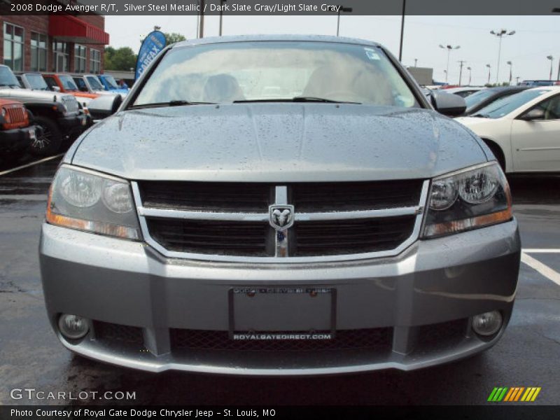 Silver Steel Metallic / Dark Slate Gray/Light Slate Gray 2008 Dodge Avenger R/T