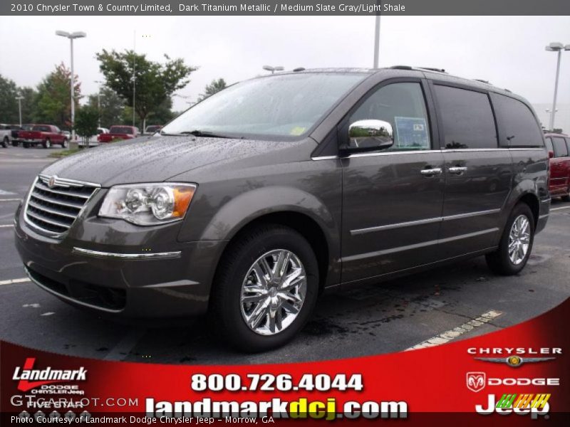 Dark Titanium Metallic / Medium Slate Gray/Light Shale 2010 Chrysler Town & Country Limited