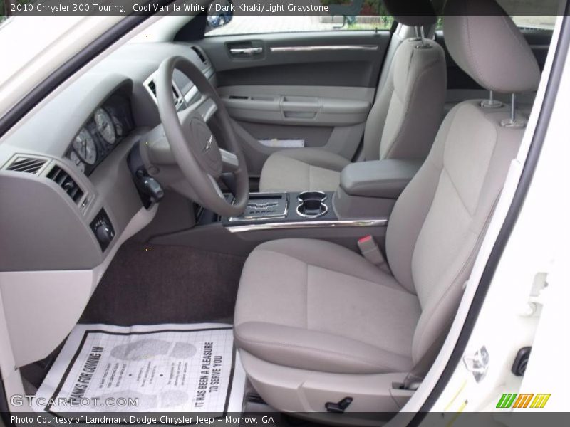 Cool Vanilla White / Dark Khaki/Light Graystone 2010 Chrysler 300 Touring