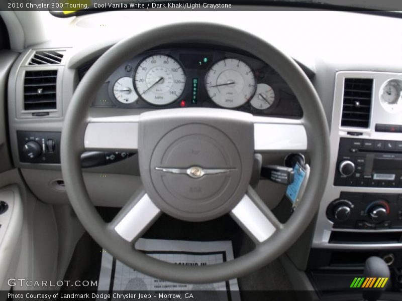 Cool Vanilla White / Dark Khaki/Light Graystone 2010 Chrysler 300 Touring