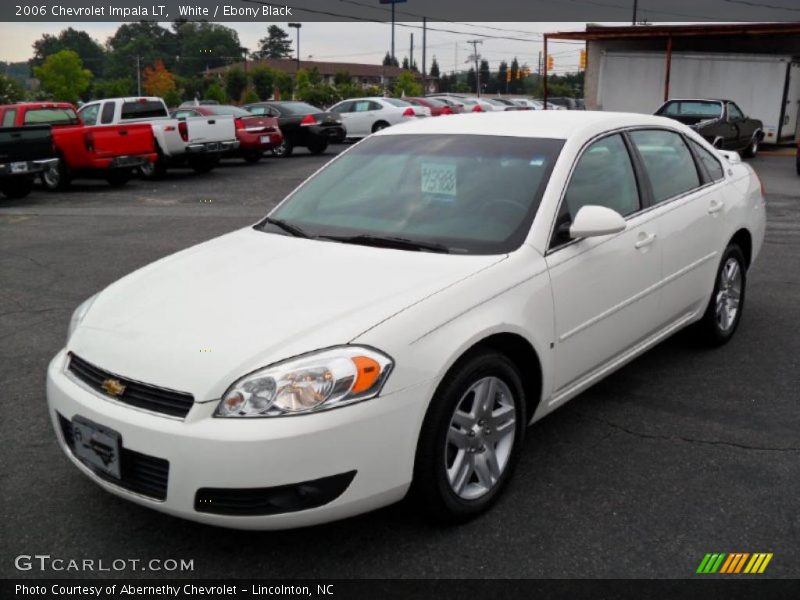 White / Ebony Black 2006 Chevrolet Impala LT