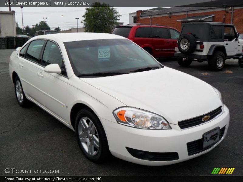 White / Ebony Black 2006 Chevrolet Impala LT