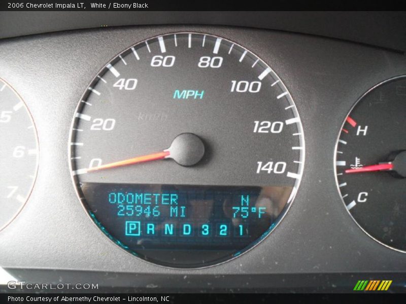 White / Ebony Black 2006 Chevrolet Impala LT