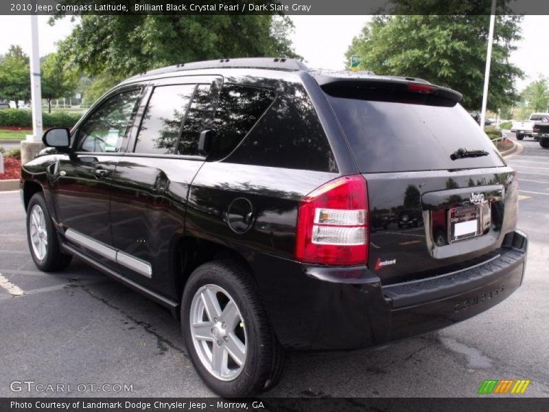 Brilliant Black Crystal Pearl / Dark Slate Gray 2010 Jeep Compass Latitude