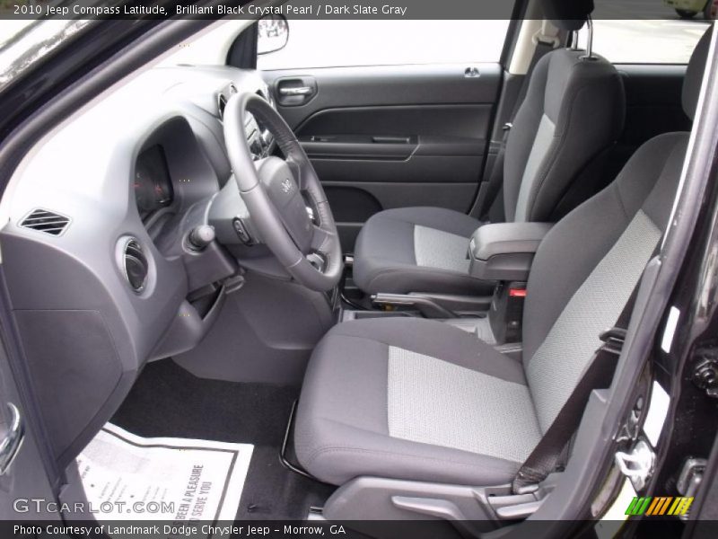 Brilliant Black Crystal Pearl / Dark Slate Gray 2010 Jeep Compass Latitude