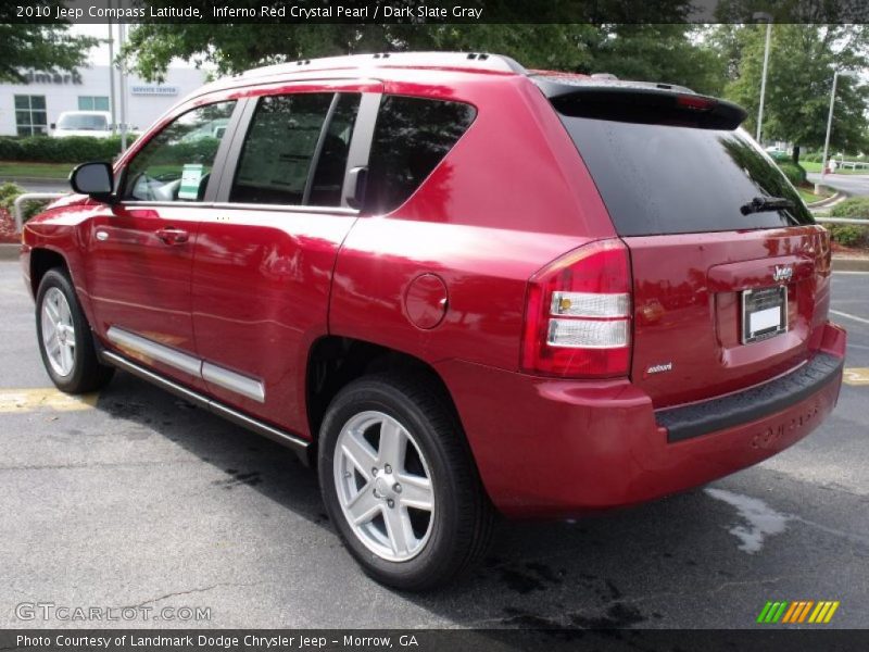Inferno Red Crystal Pearl / Dark Slate Gray 2010 Jeep Compass Latitude