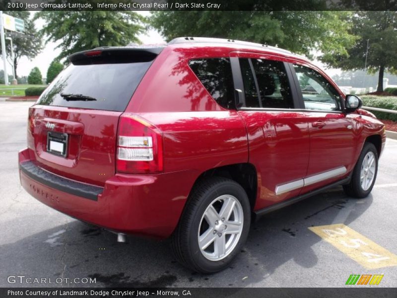 Inferno Red Crystal Pearl / Dark Slate Gray 2010 Jeep Compass Latitude
