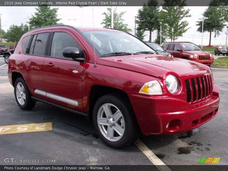 Inferno Red Crystal Pearl / Dark Slate Gray 2010 Jeep Compass Latitude