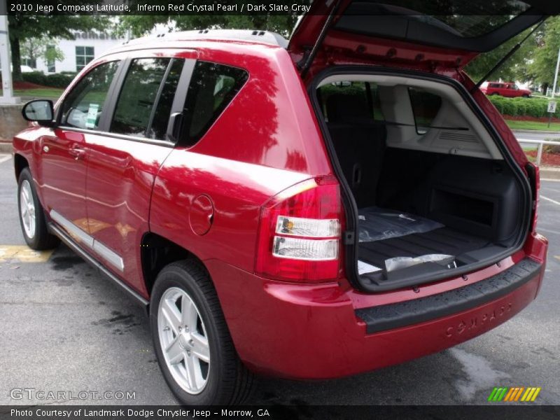 Inferno Red Crystal Pearl / Dark Slate Gray 2010 Jeep Compass Latitude