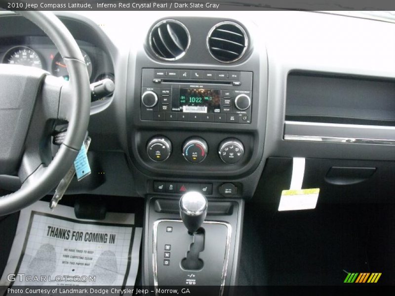 Inferno Red Crystal Pearl / Dark Slate Gray 2010 Jeep Compass Latitude