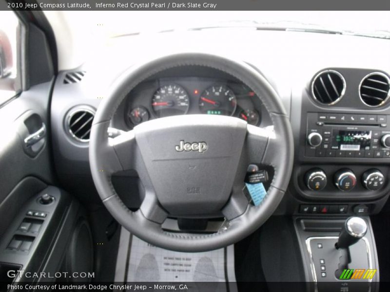 Inferno Red Crystal Pearl / Dark Slate Gray 2010 Jeep Compass Latitude