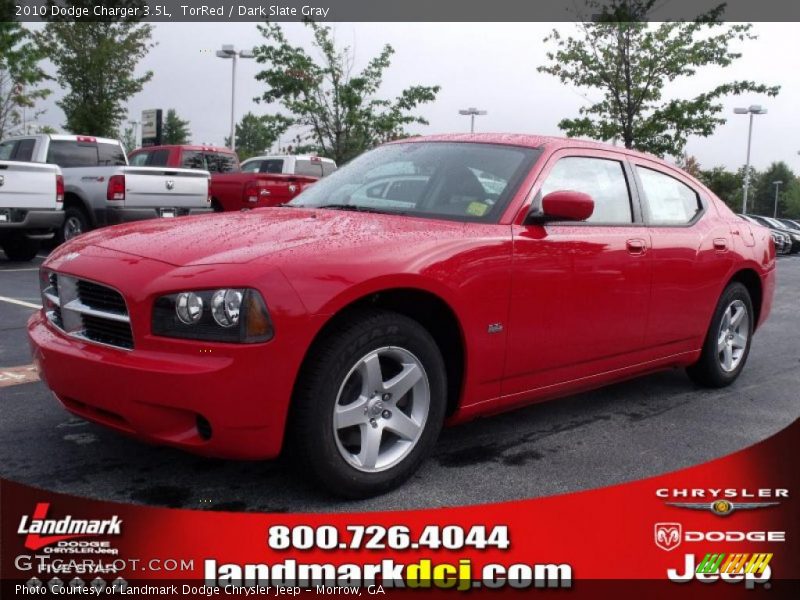 TorRed / Dark Slate Gray 2010 Dodge Charger 3.5L