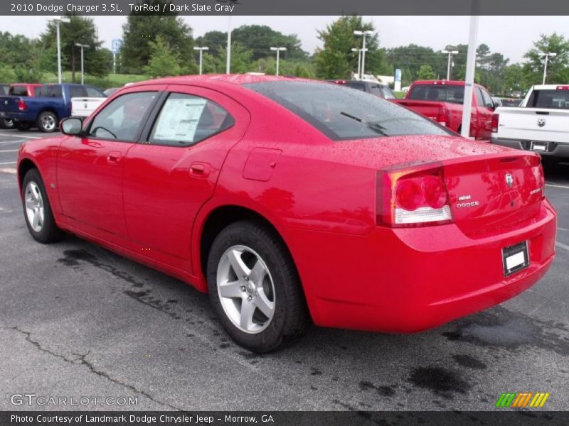 TorRed / Dark Slate Gray 2010 Dodge Charger 3.5L