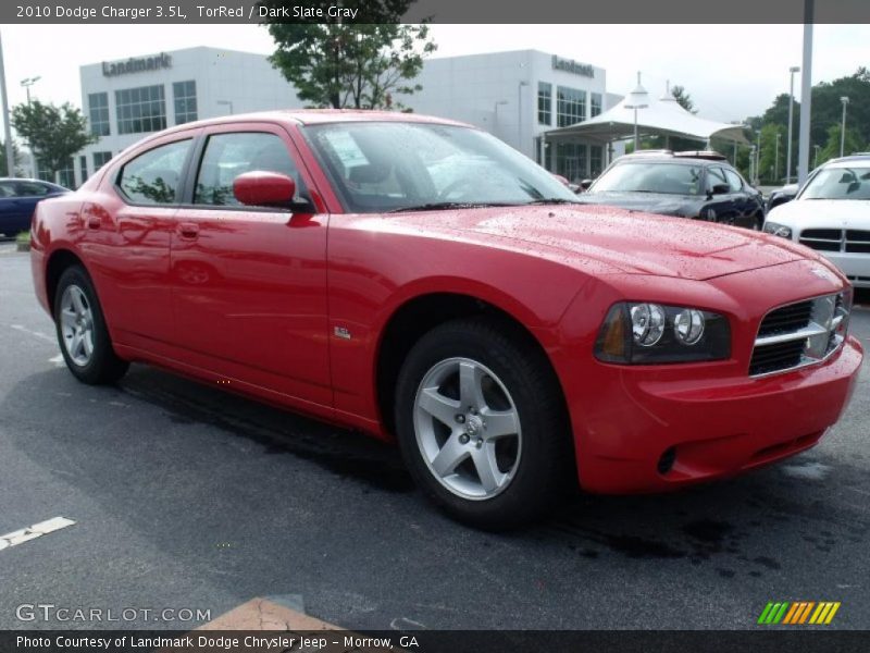 TorRed / Dark Slate Gray 2010 Dodge Charger 3.5L