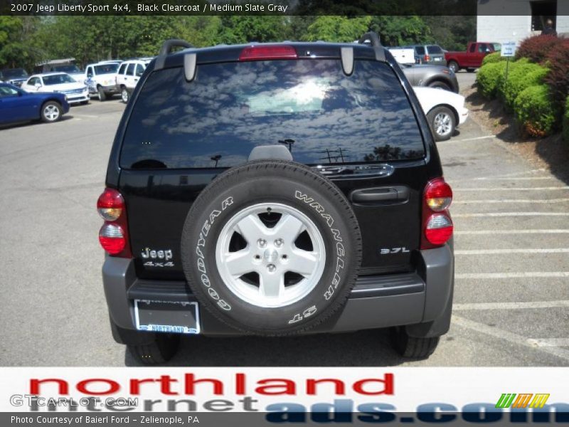 Black Clearcoat / Medium Slate Gray 2007 Jeep Liberty Sport 4x4