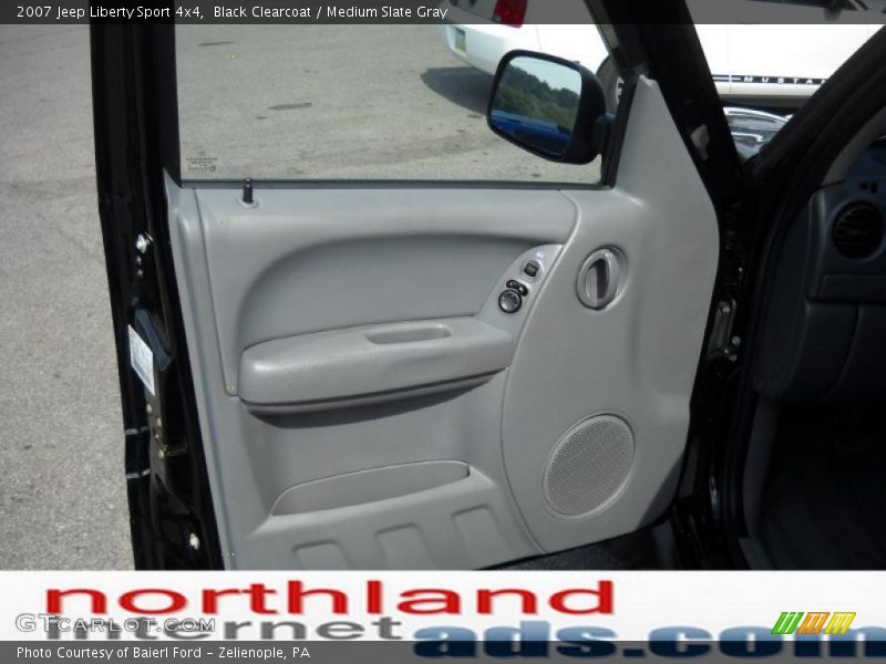 Black Clearcoat / Medium Slate Gray 2007 Jeep Liberty Sport 4x4