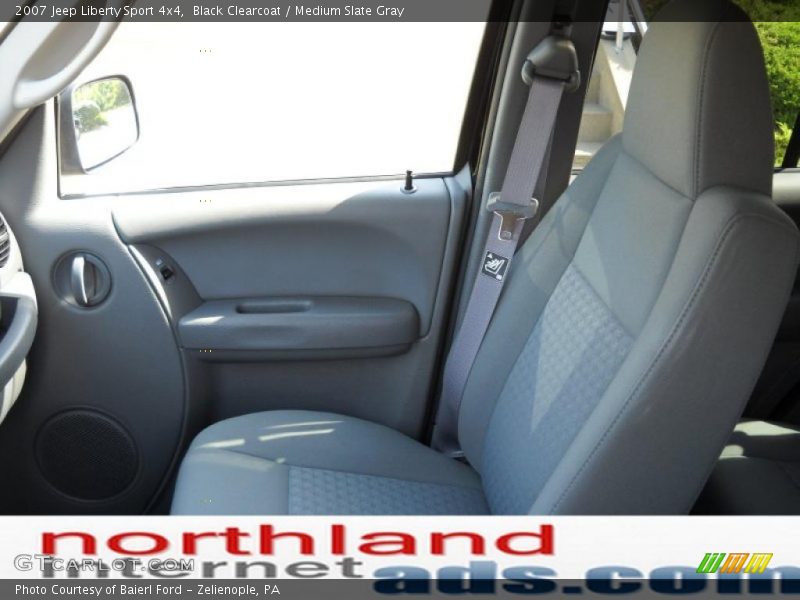 Black Clearcoat / Medium Slate Gray 2007 Jeep Liberty Sport 4x4