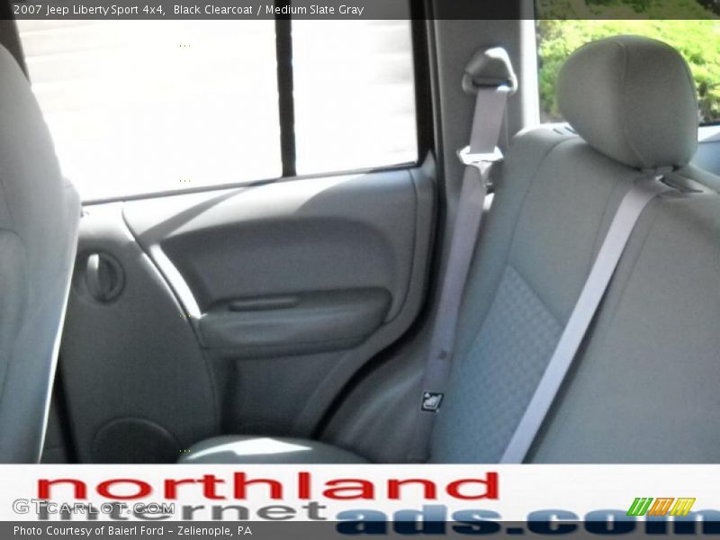 Black Clearcoat / Medium Slate Gray 2007 Jeep Liberty Sport 4x4
