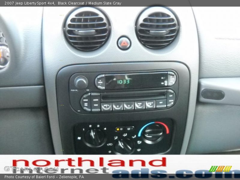 Black Clearcoat / Medium Slate Gray 2007 Jeep Liberty Sport 4x4