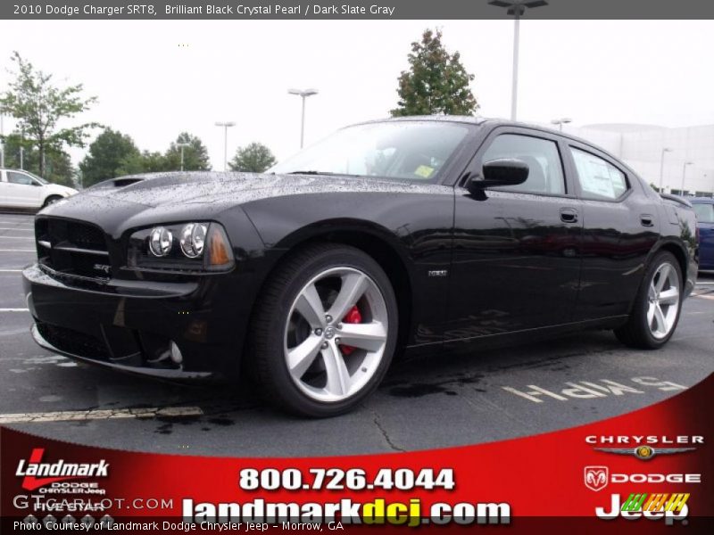 Brilliant Black Crystal Pearl / Dark Slate Gray 2010 Dodge Charger SRT8