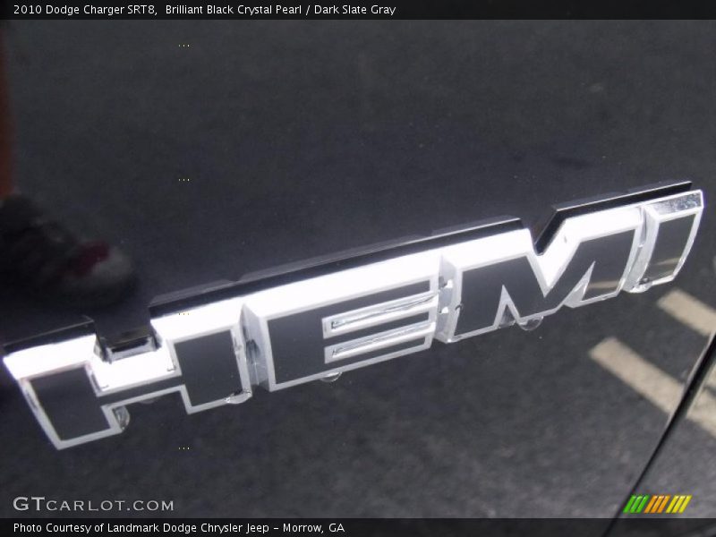Brilliant Black Crystal Pearl / Dark Slate Gray 2010 Dodge Charger SRT8