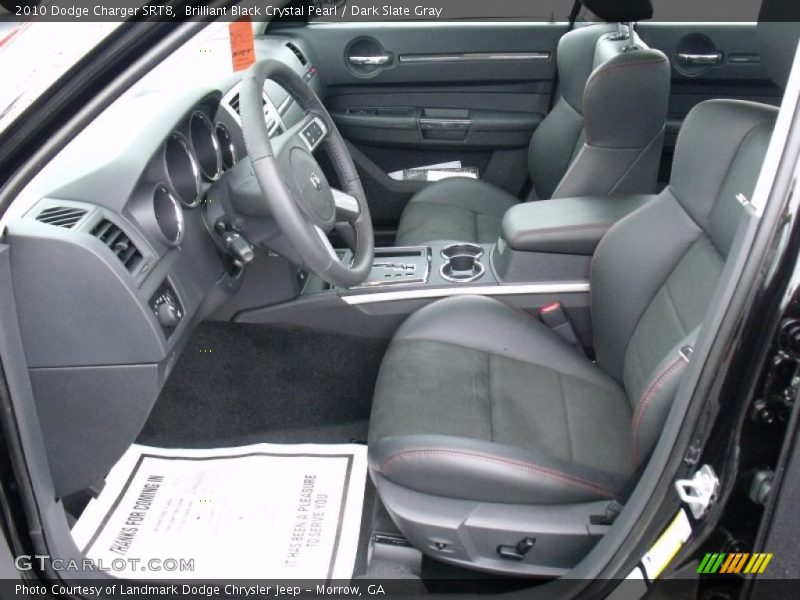 Brilliant Black Crystal Pearl / Dark Slate Gray 2010 Dodge Charger SRT8