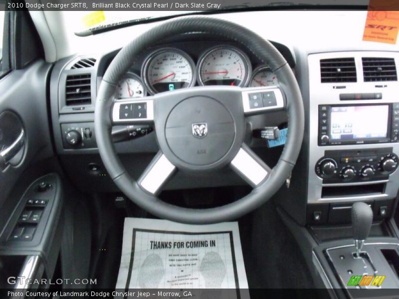 Brilliant Black Crystal Pearl / Dark Slate Gray 2010 Dodge Charger SRT8