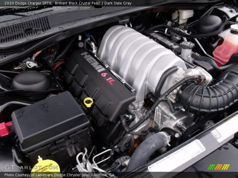 Brilliant Black Crystal Pearl / Dark Slate Gray 2010 Dodge Charger SRT8