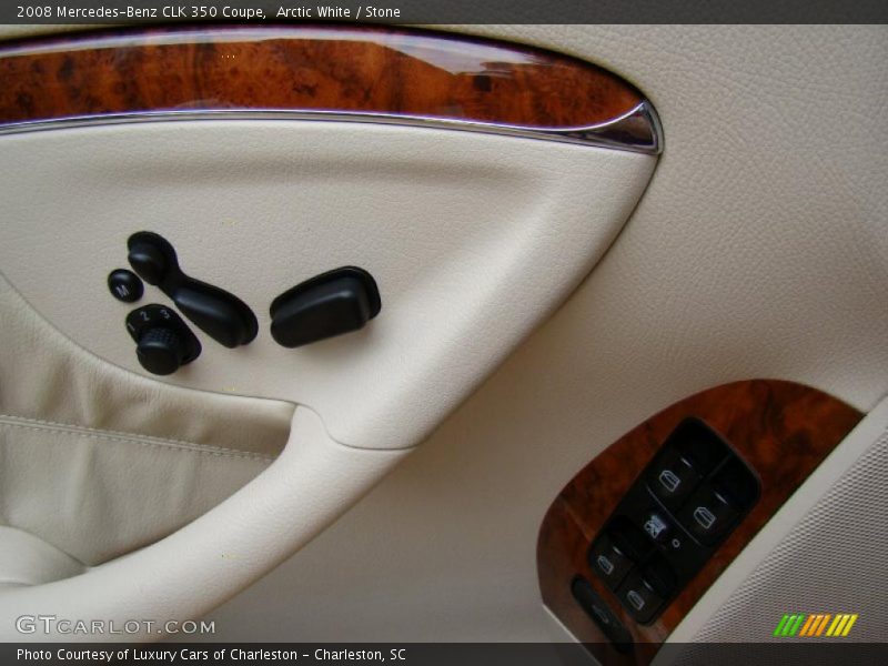 Arctic White / Stone 2008 Mercedes-Benz CLK 350 Coupe