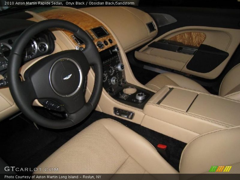 Onyx Black / Obsidian Black/Sandstorm 2010 Aston Martin Rapide Sedan
