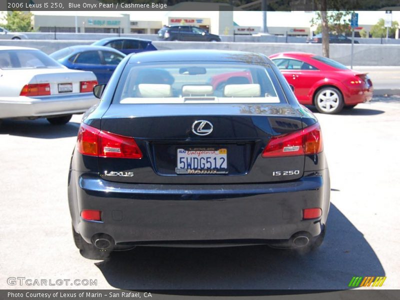 Blue Onyx Pearl / Cashmere Beige 2006 Lexus IS 250