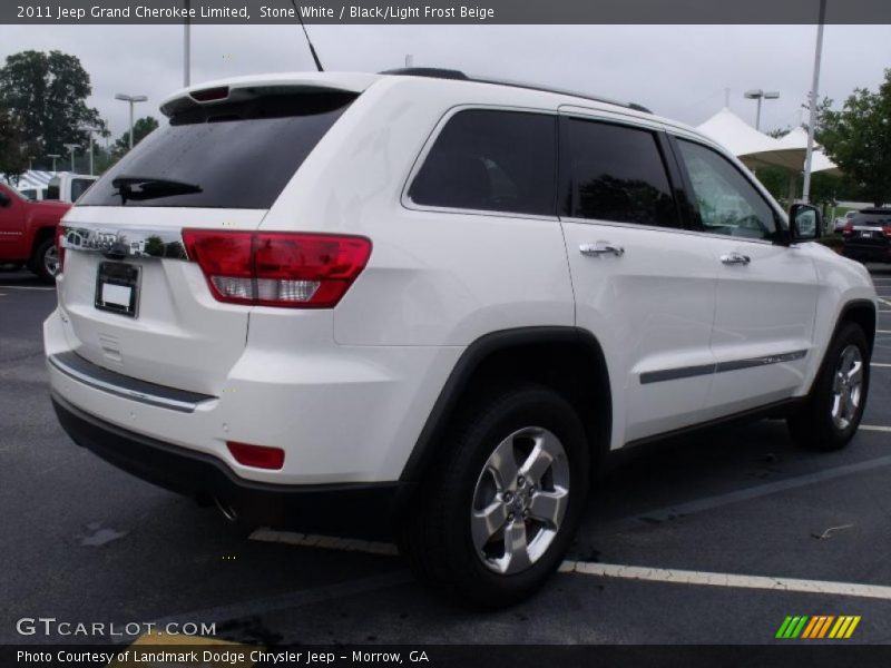 Stone White / Black/Light Frost Beige 2011 Jeep Grand Cherokee Limited