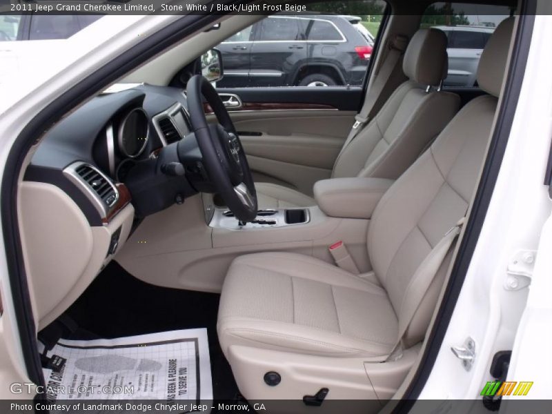 Stone White / Black/Light Frost Beige 2011 Jeep Grand Cherokee Limited